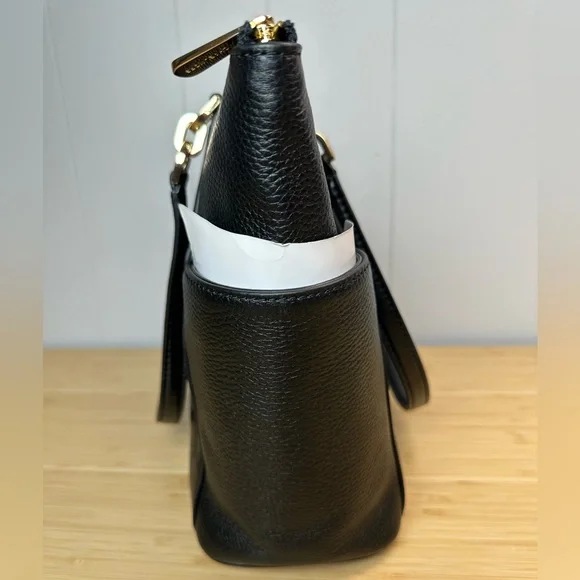 MICHAEL Michael Kors Black and White Leather Tote - Picture 9 of 12